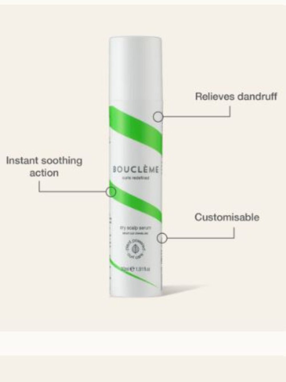 Boucleme- Dry Scalp Serum for Waves Coil Curly Hair Size 1.01 fl oz Scalp Care